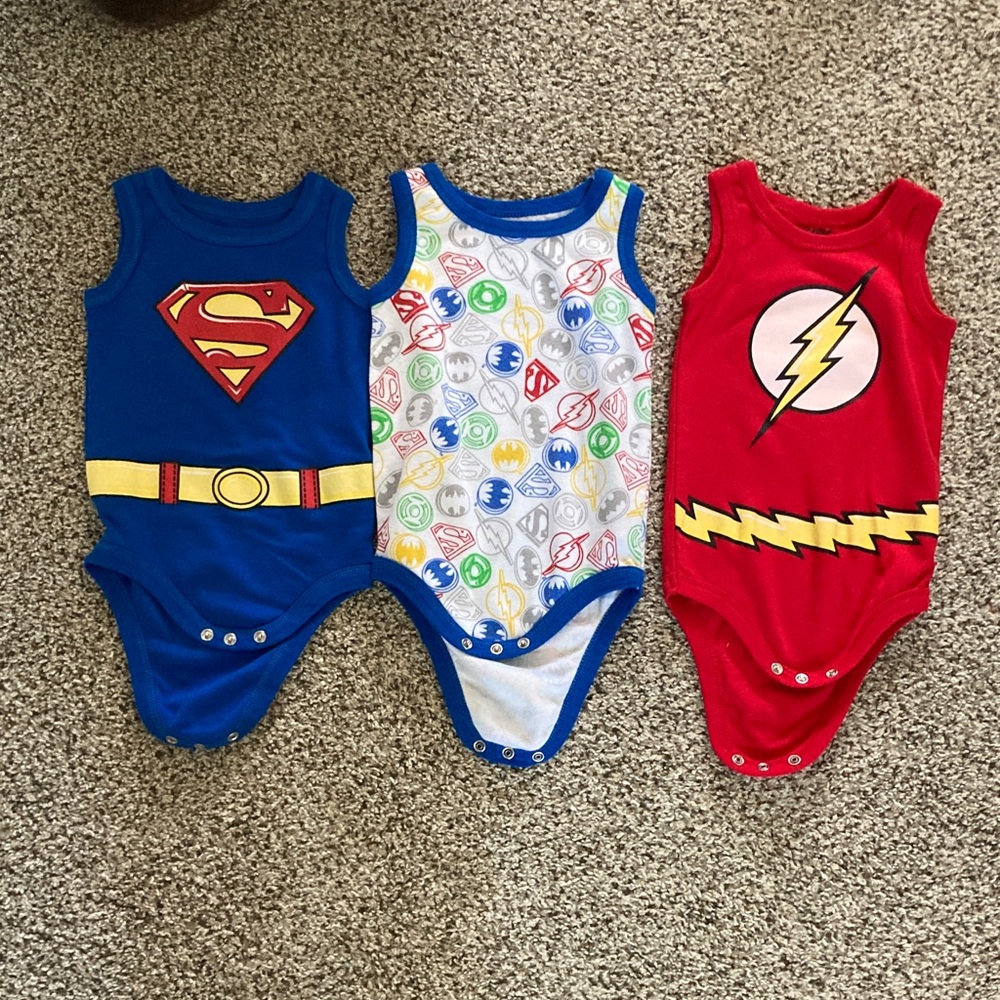 Superhero Baby Onesies Set